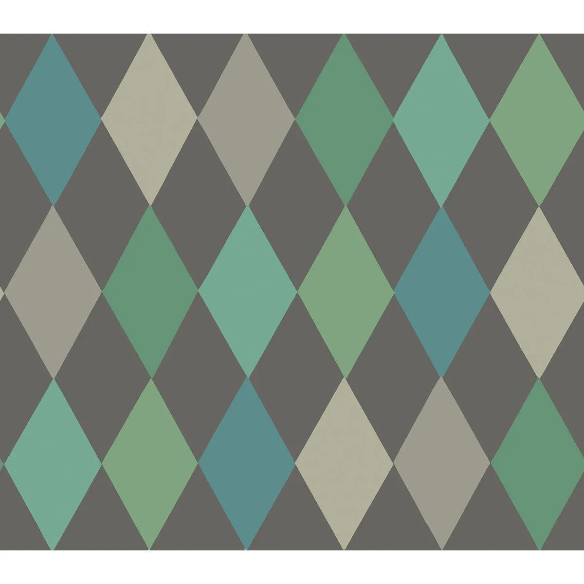 103/2007.CS.0 PUNCHINELLO TEAL ON CHAR - COLE & SON Wallcovering