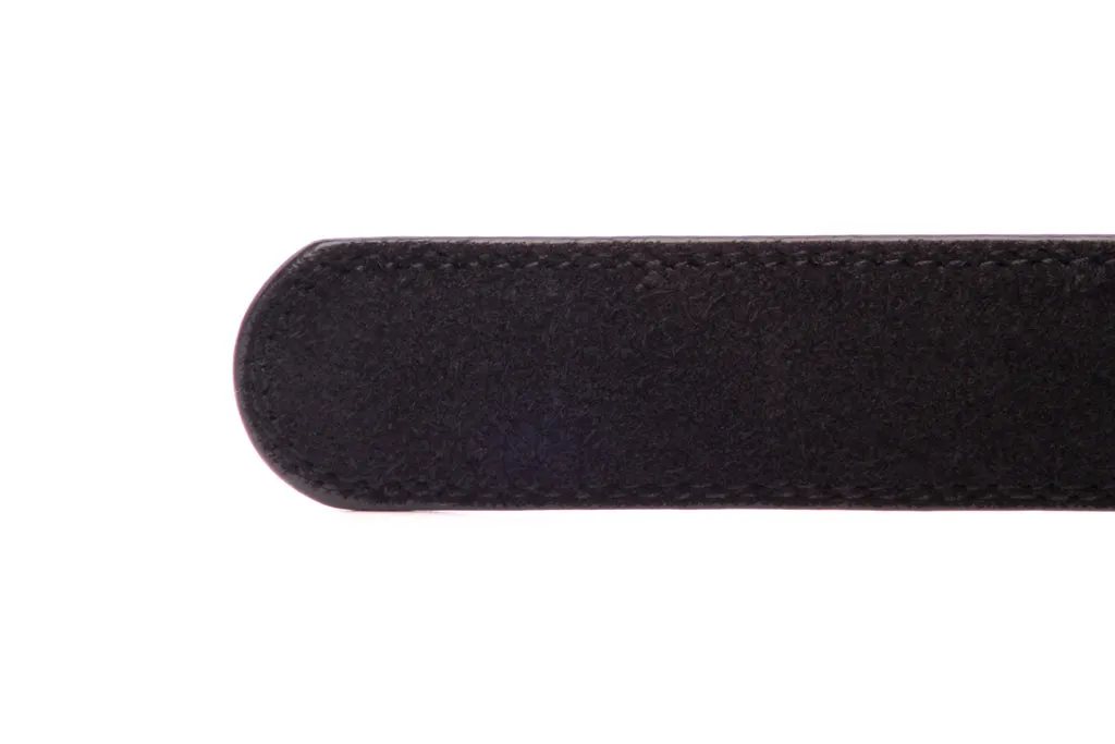 1.25" Black Micro-Suede Strap