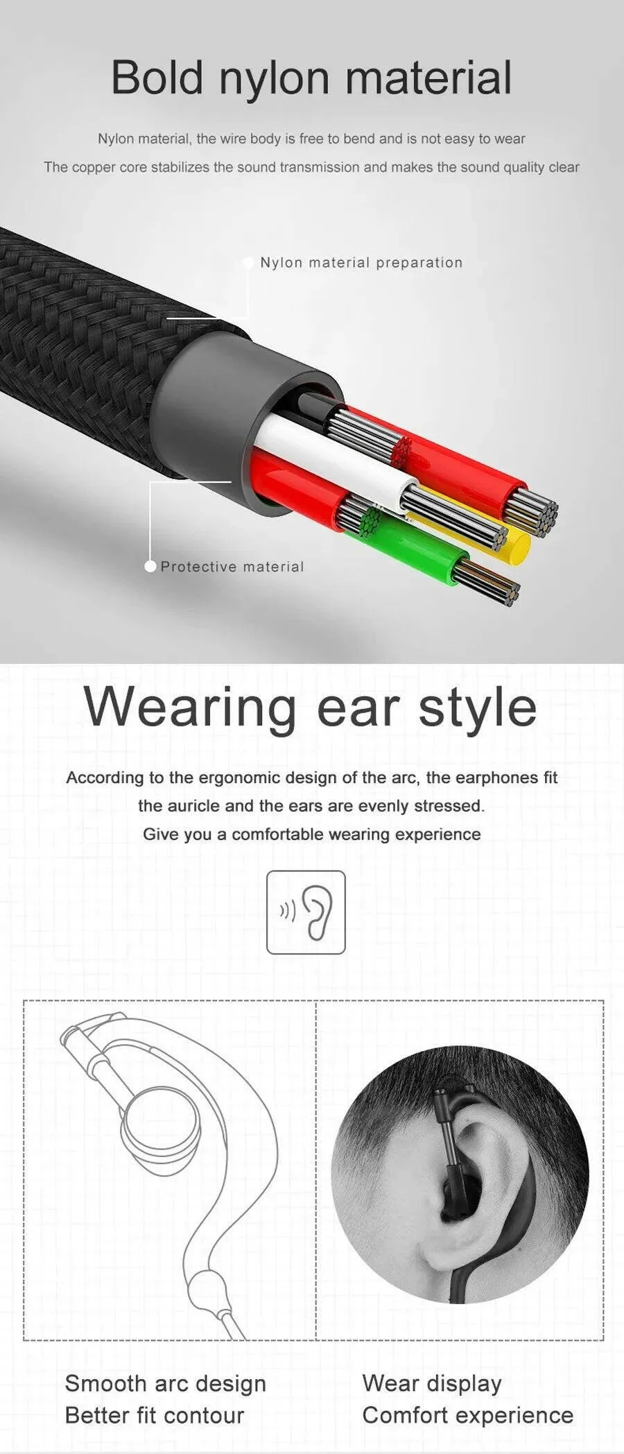 2 Pieces Earphone For Walkie Talkie K5 UV5R 888S KSUT With PTT Radio M K 2 Jack Plug Earpieces For Motorola Radio Accesories