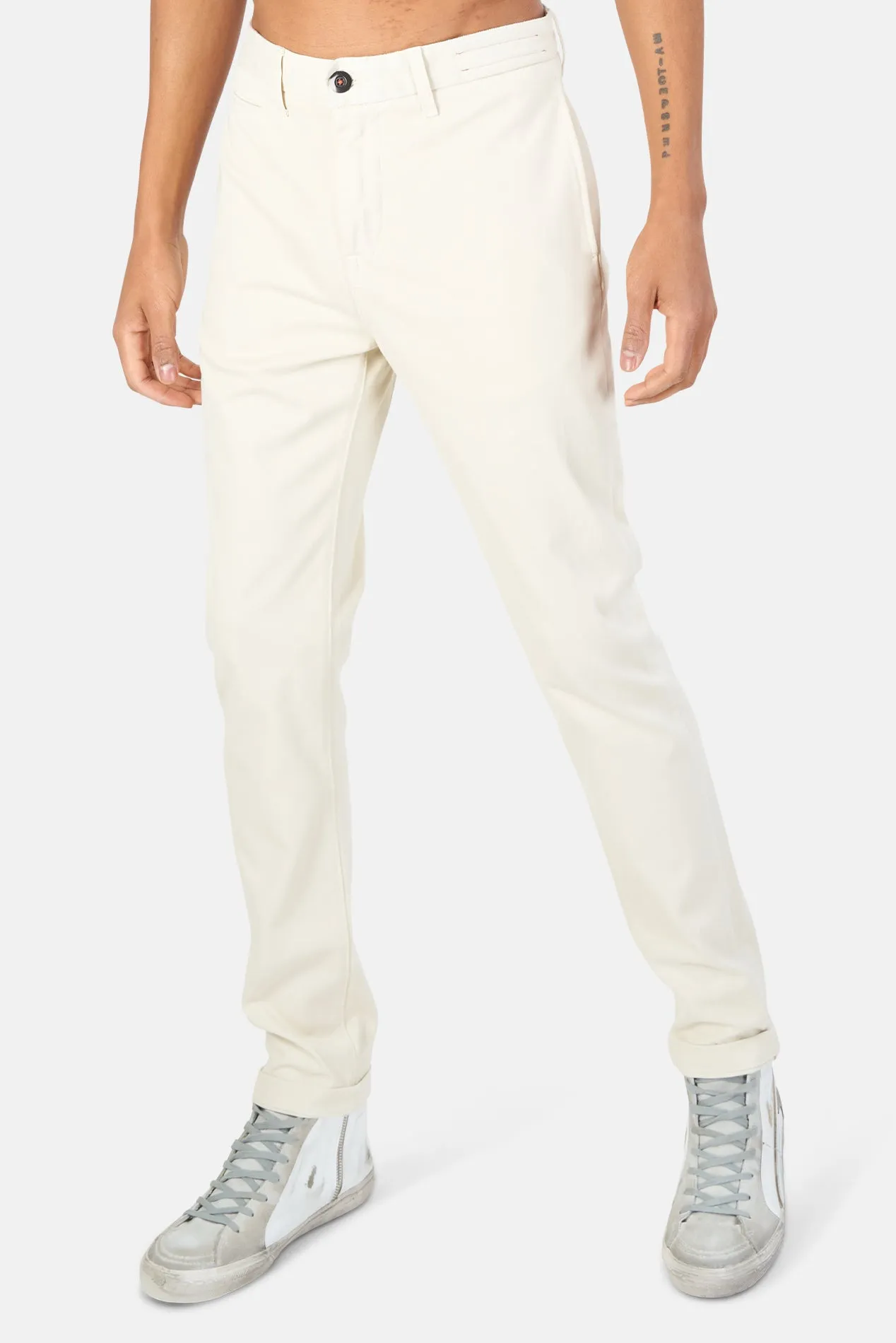 Axe Chino Pants Denit Ivory