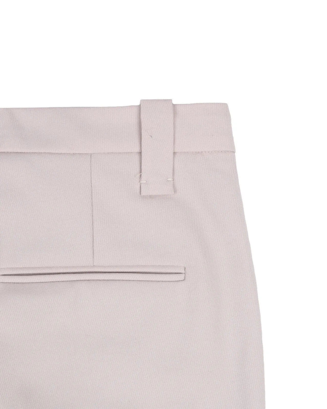 BRUNELLO CUCINELLI Pants Ivory Beige Cotton Chino Women's Trousers Size 40 IT