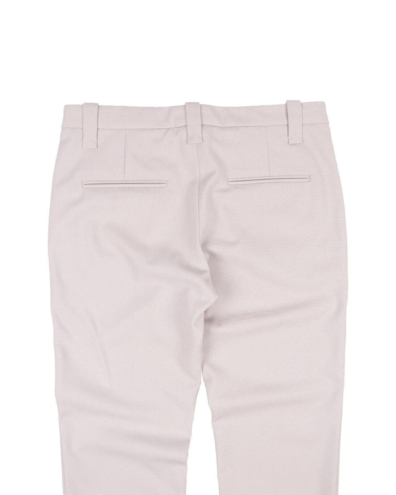 BRUNELLO CUCINELLI Pants Ivory Beige Cotton Chino Women's Trousers Size 40 IT