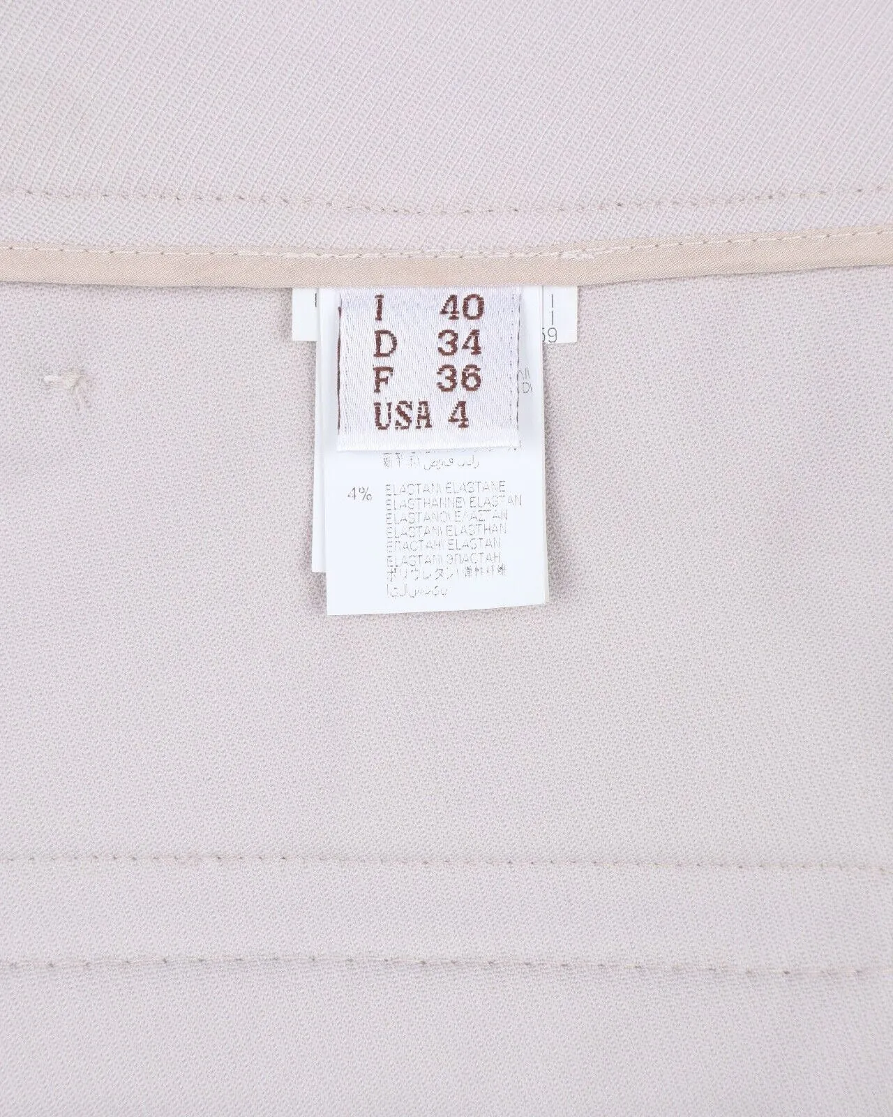 BRUNELLO CUCINELLI Pants Ivory Beige Cotton Chino Women's Trousers Size 40 IT