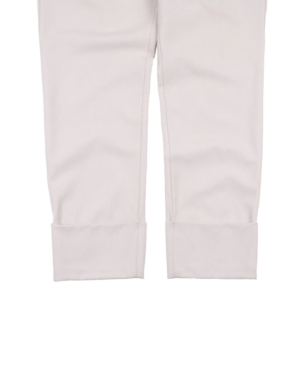 BRUNELLO CUCINELLI Pants Ivory Beige Cotton Chino Women's Trousers Size 40 IT