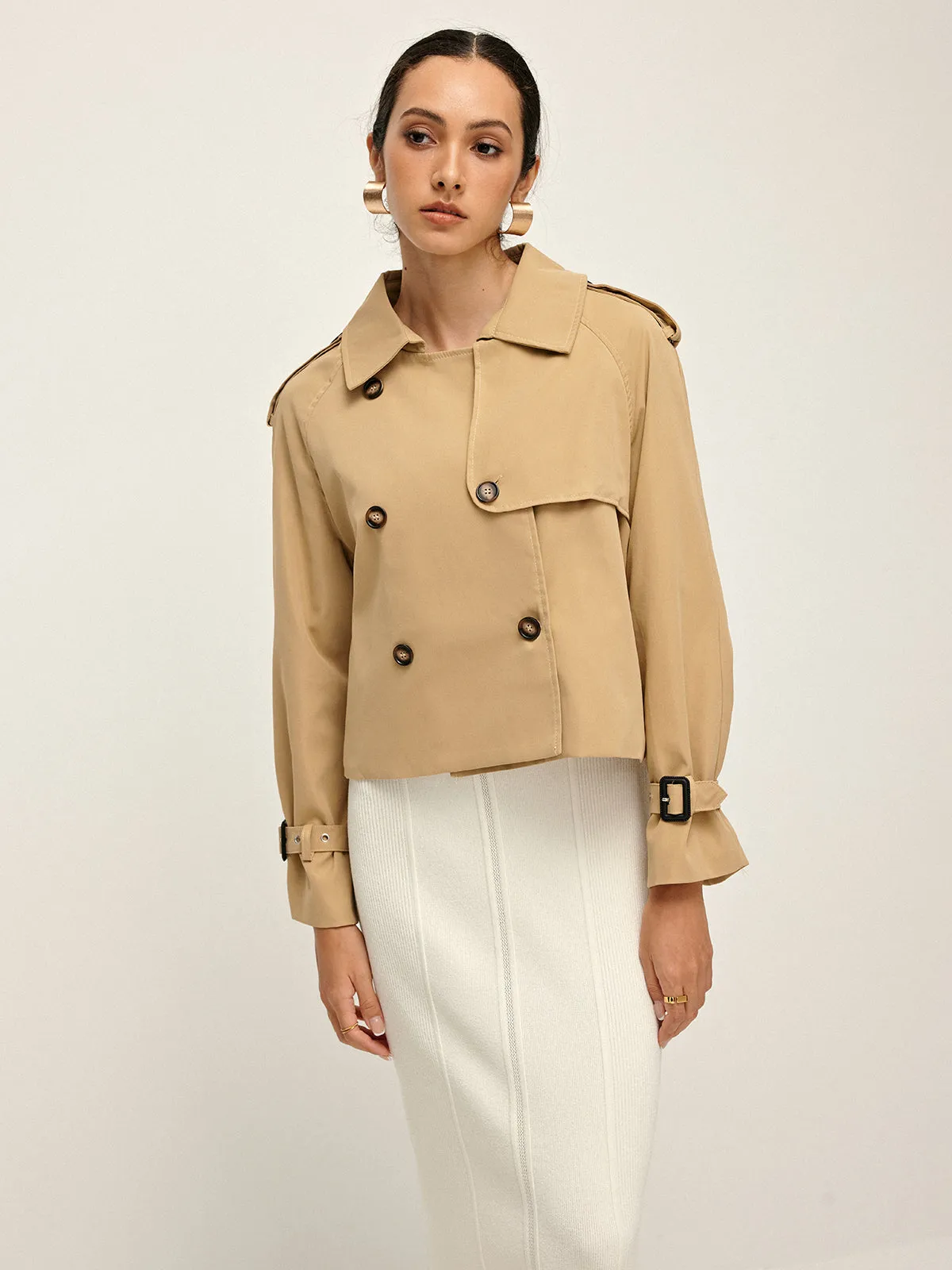 Chicmy-Winter Outfits Christmas Thanksgiving Gift New Year's Eve Outfits Streetwear Fashion Breasted Lapel Trench Coat