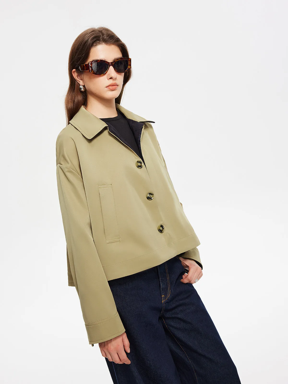 Chicmy-Winter Outfits Christmas Thanksgiving Gift New Year's Eve Outfits Streetwear Fashion Contrast Belt Button Trench Coat