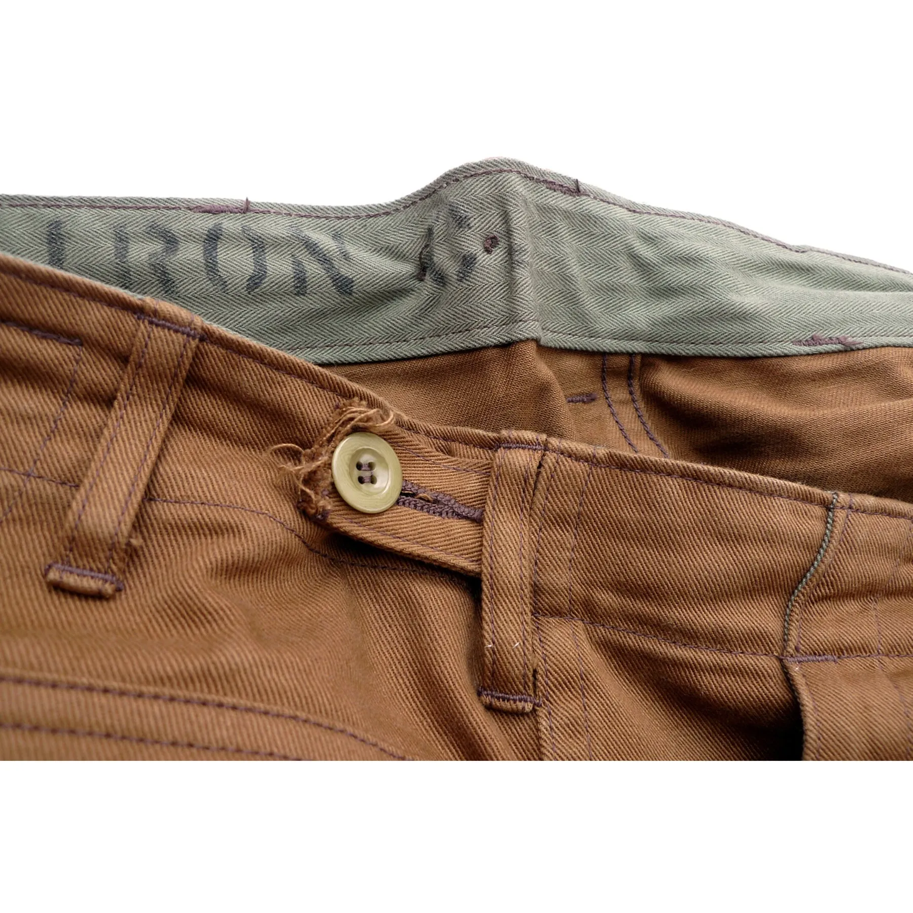 Crew Pants - Brown Twill - Warehouse