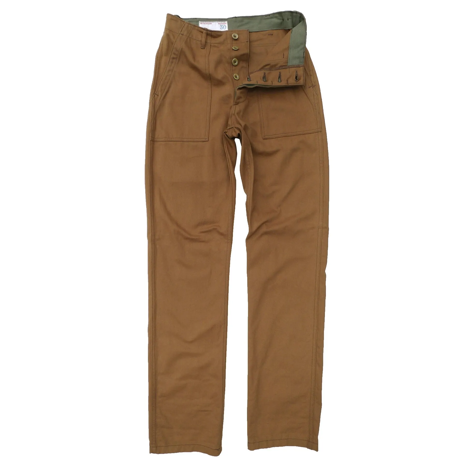 Crew Pants - Brown Twill - Warehouse