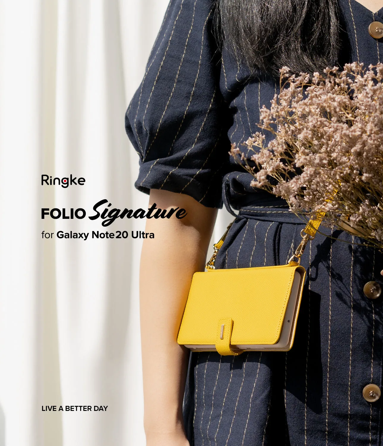 Galaxy Note 20 Ultra Case | Folio Signature Yellow