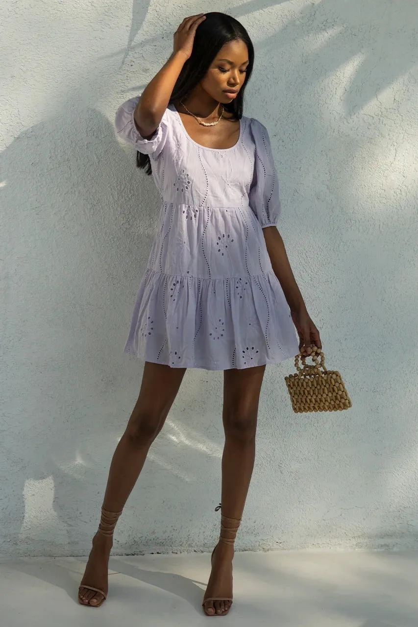 Knowles babydoll lilac dress