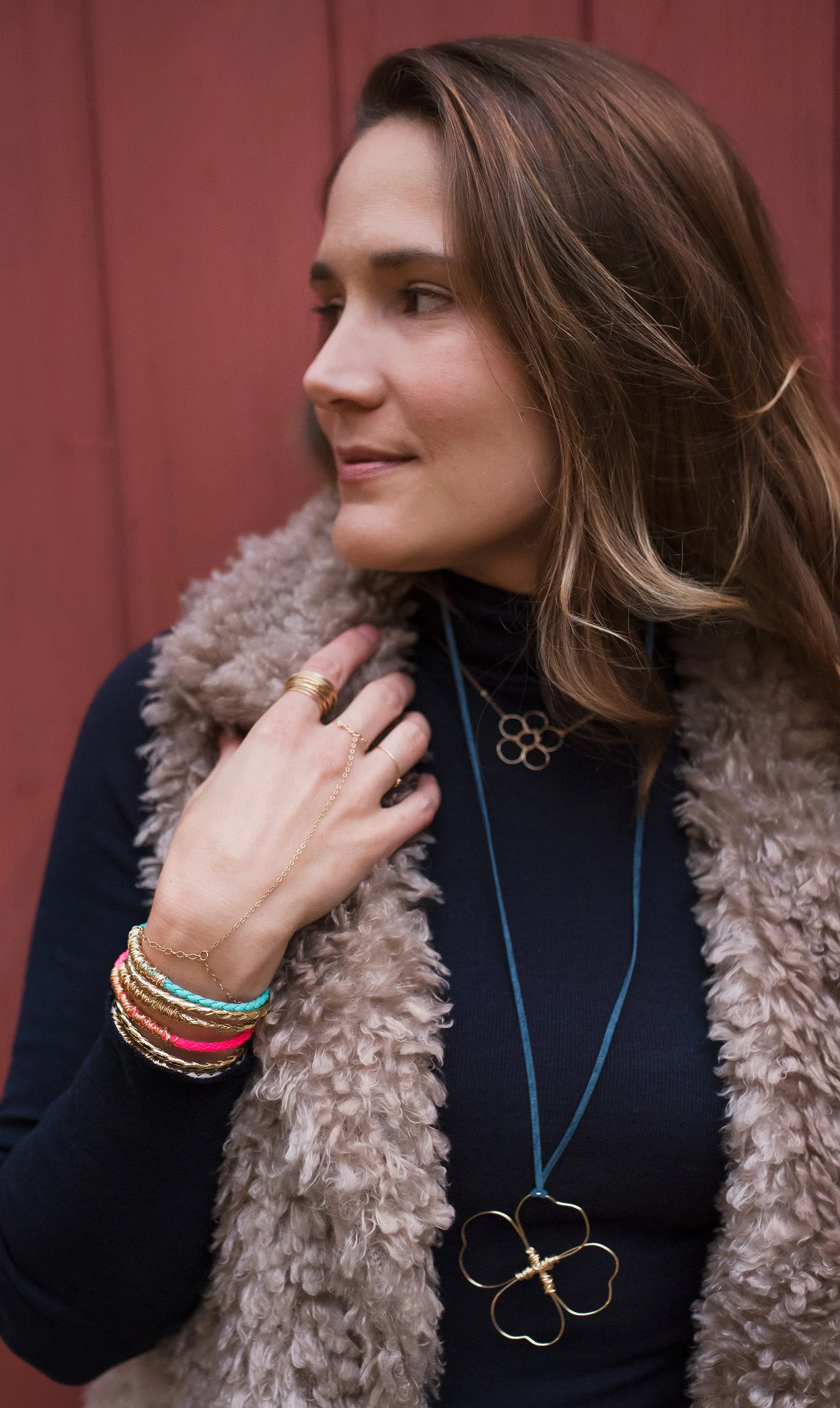Long Clover Necklace