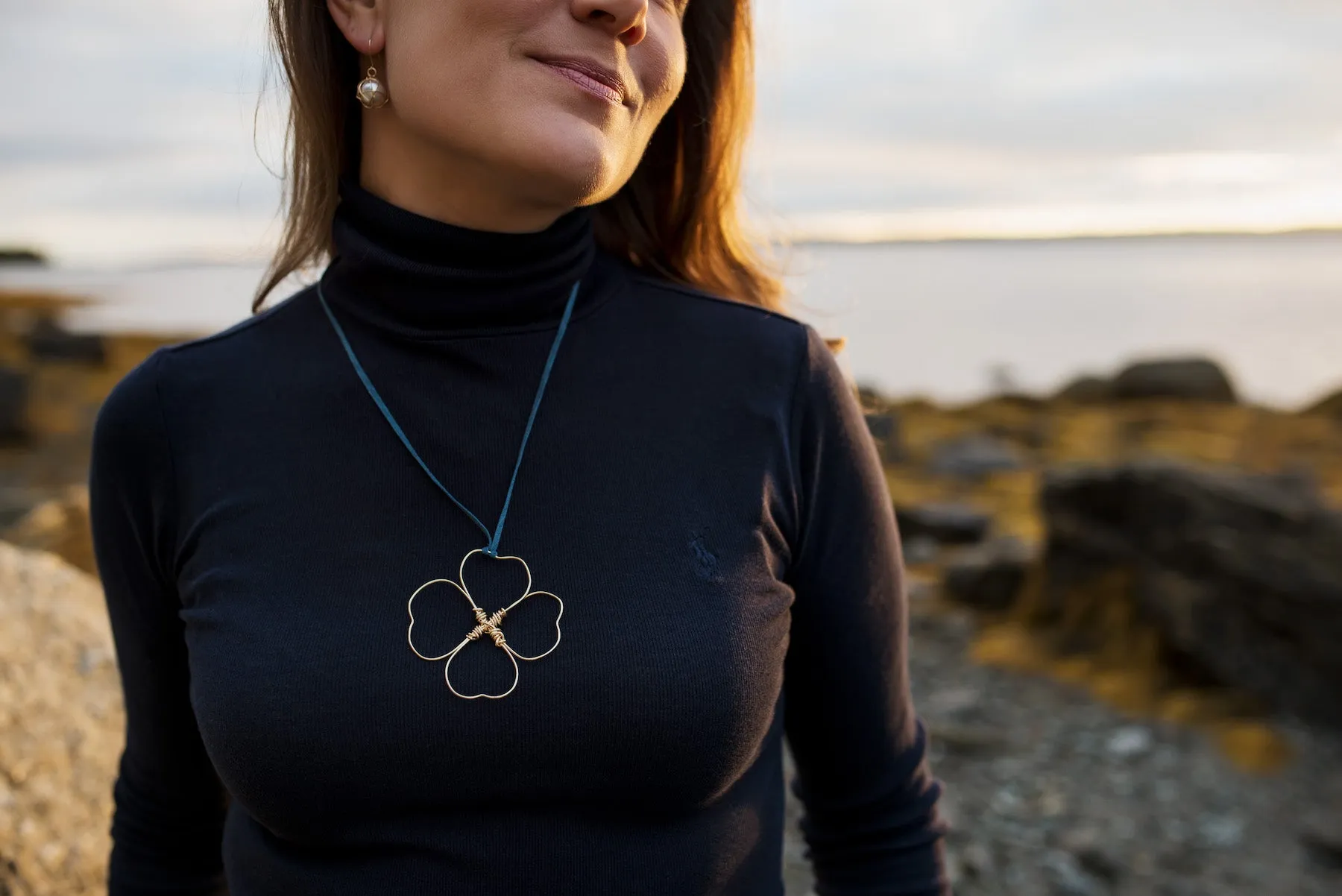 Long Clover Necklace