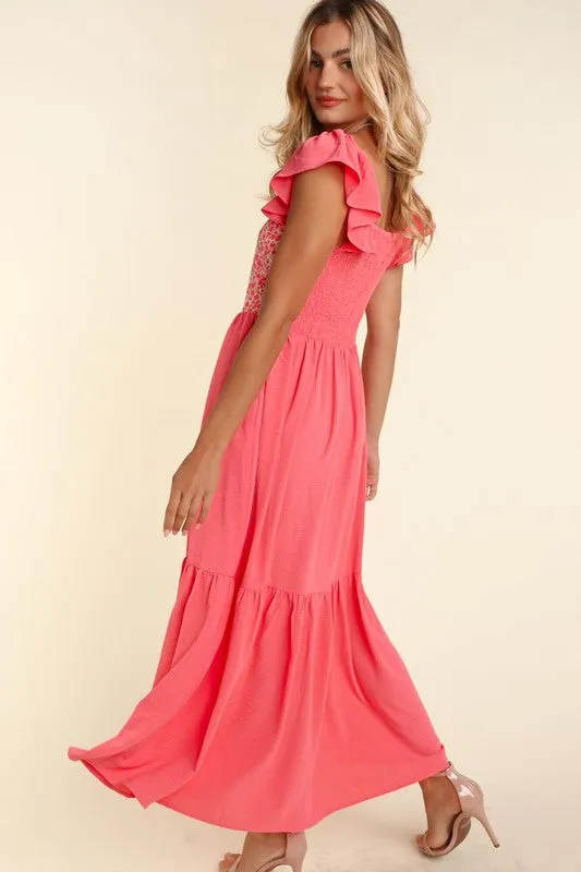 Maxi Dress with Embroidery details