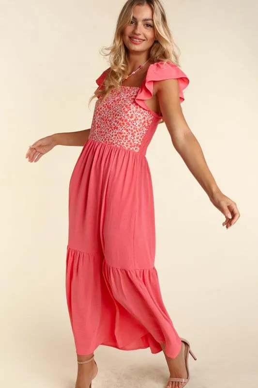Maxi Dress with Embroidery details