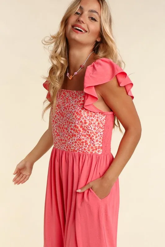 Maxi Dress with Embroidery details