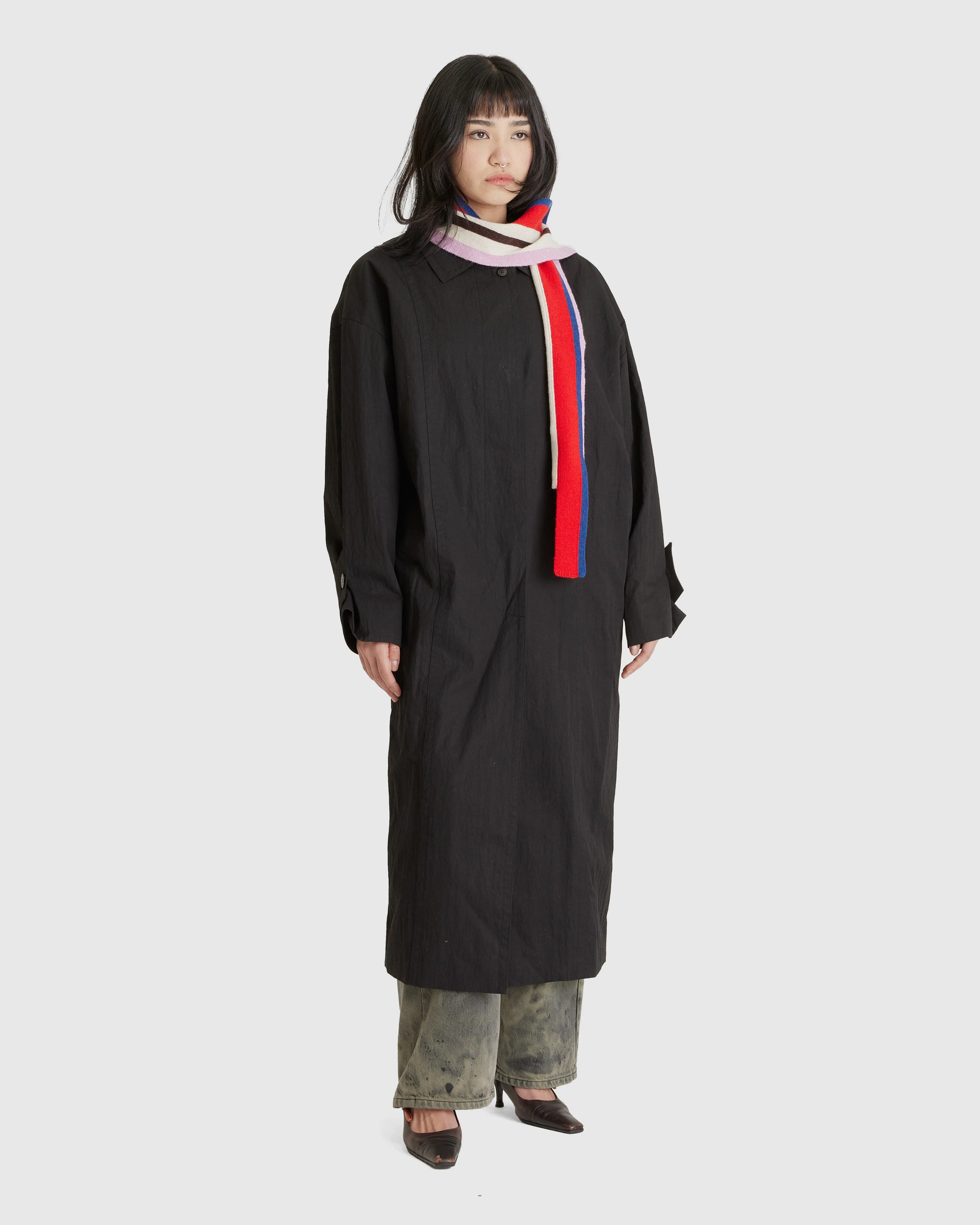 Paneled Cotton Trench Coat (W)