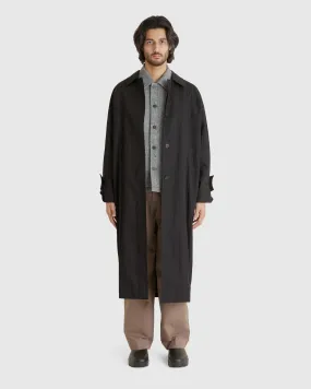 Paneled Cotton Trench Coat