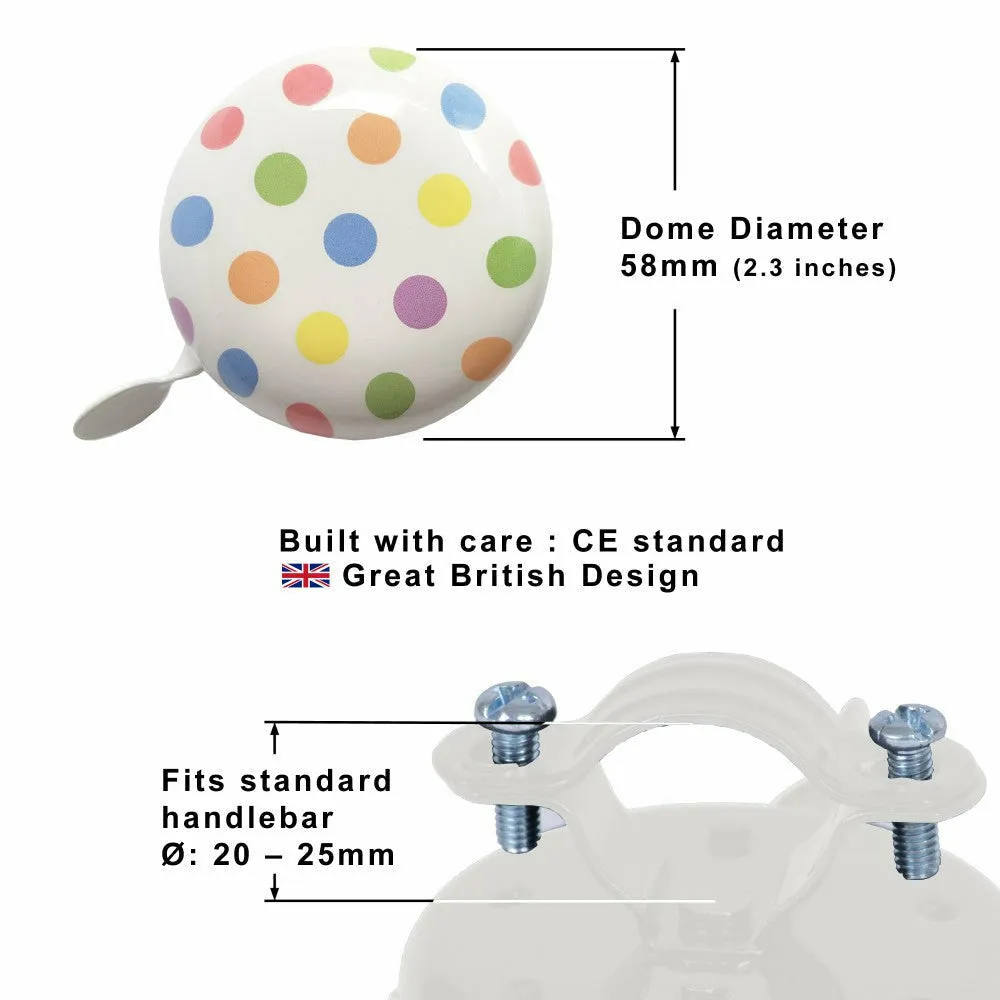 Pastel Dotty Bicycle Bell