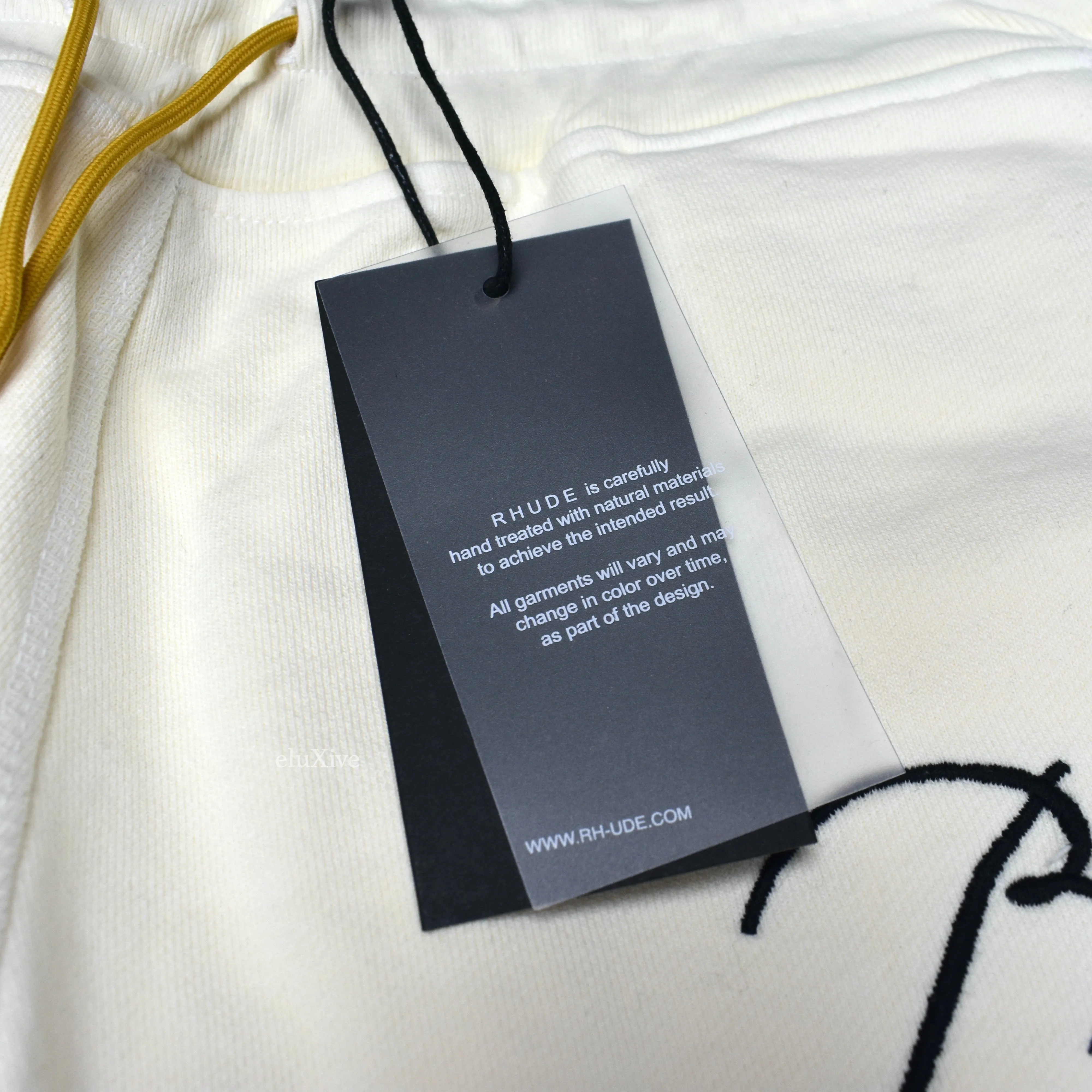 Rhude - Cream White Logo Embroidered Lounge Pants / Sweatpants