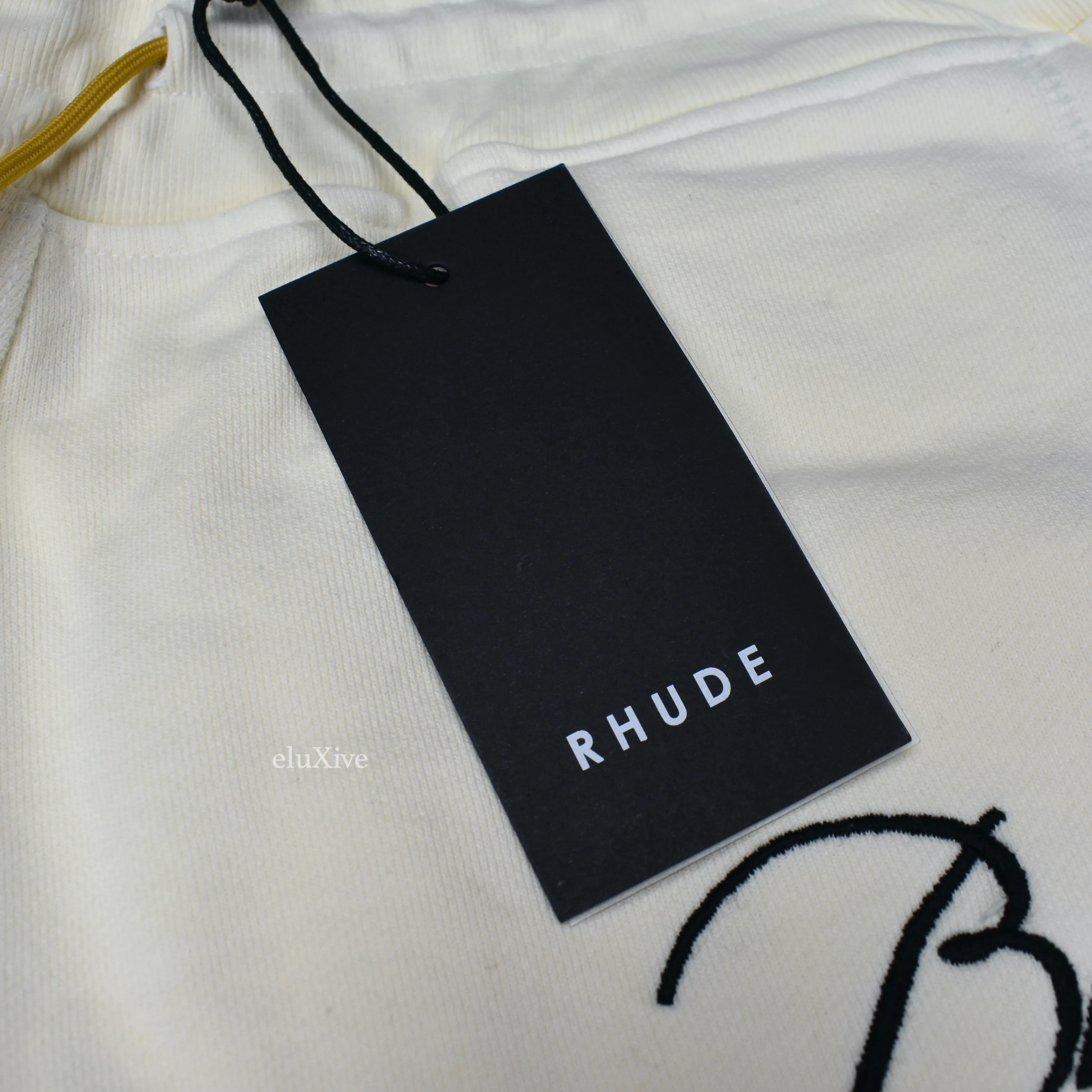 Rhude - Cream White Logo Embroidered Lounge Pants / Sweatpants