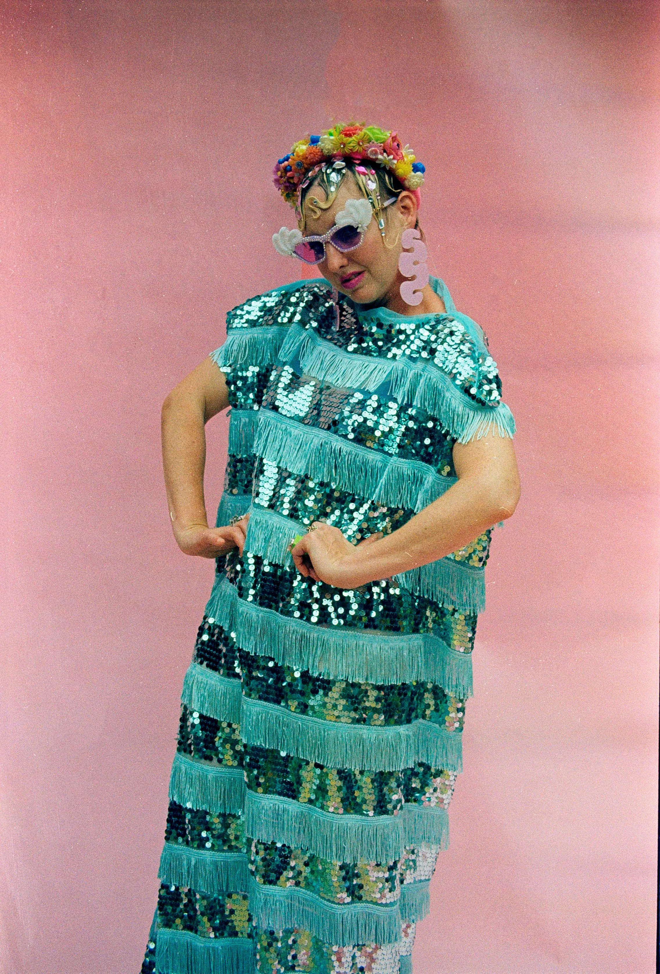 Sequin Fringing Tassel MAXI Dress - Ltd Edn .