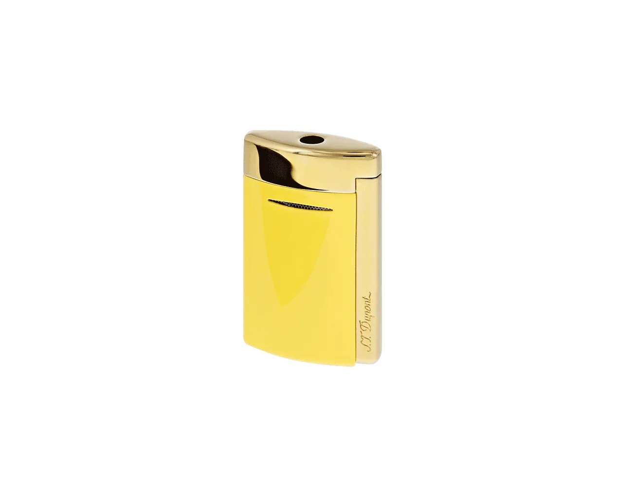 S.T. Dupont MiniJet Pastel Yellow and Gold Lighter