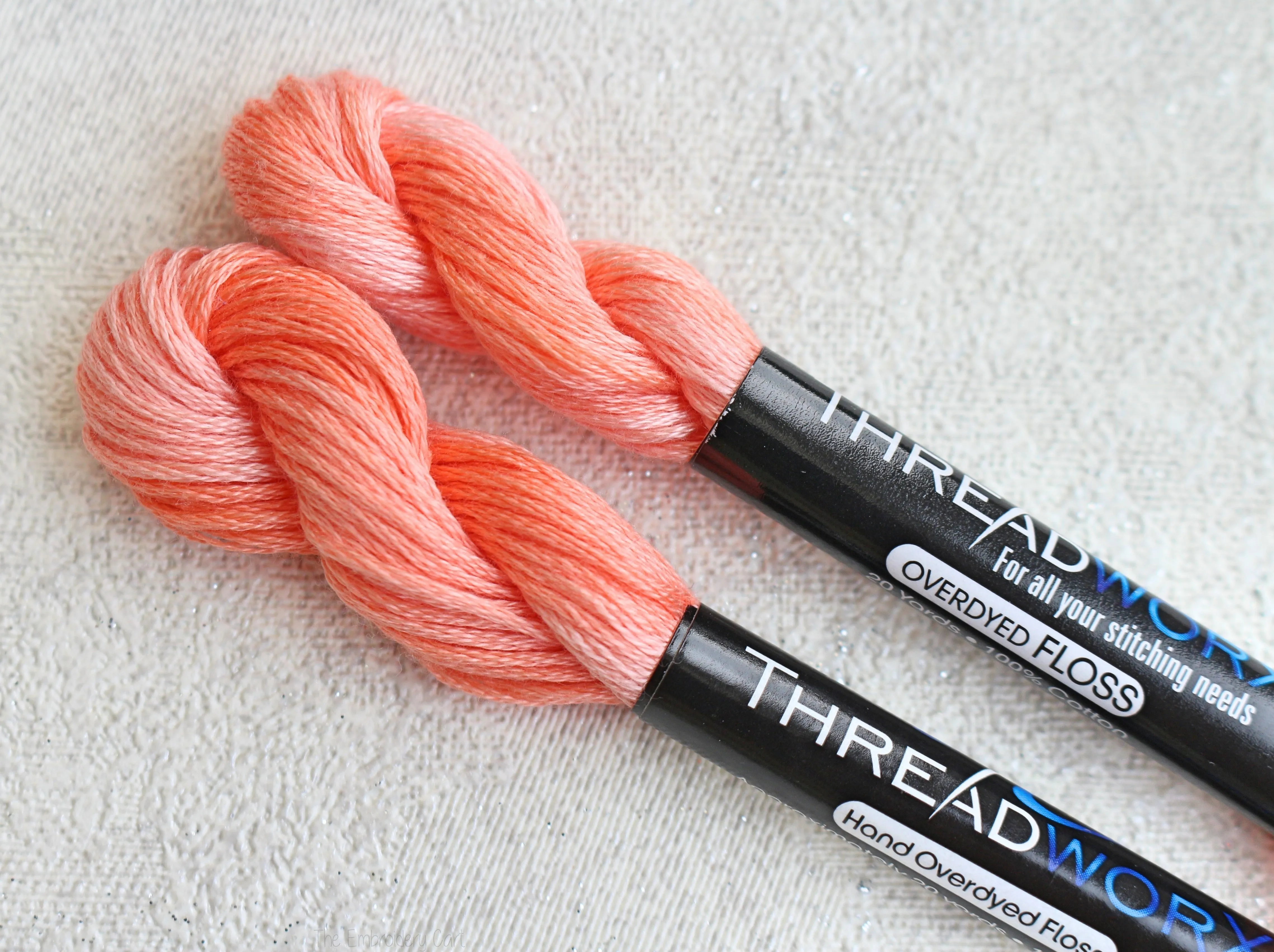 ThreadworX Mango Margarita 1004- Pastel Peach Orange Variegated Embroidery Thread
