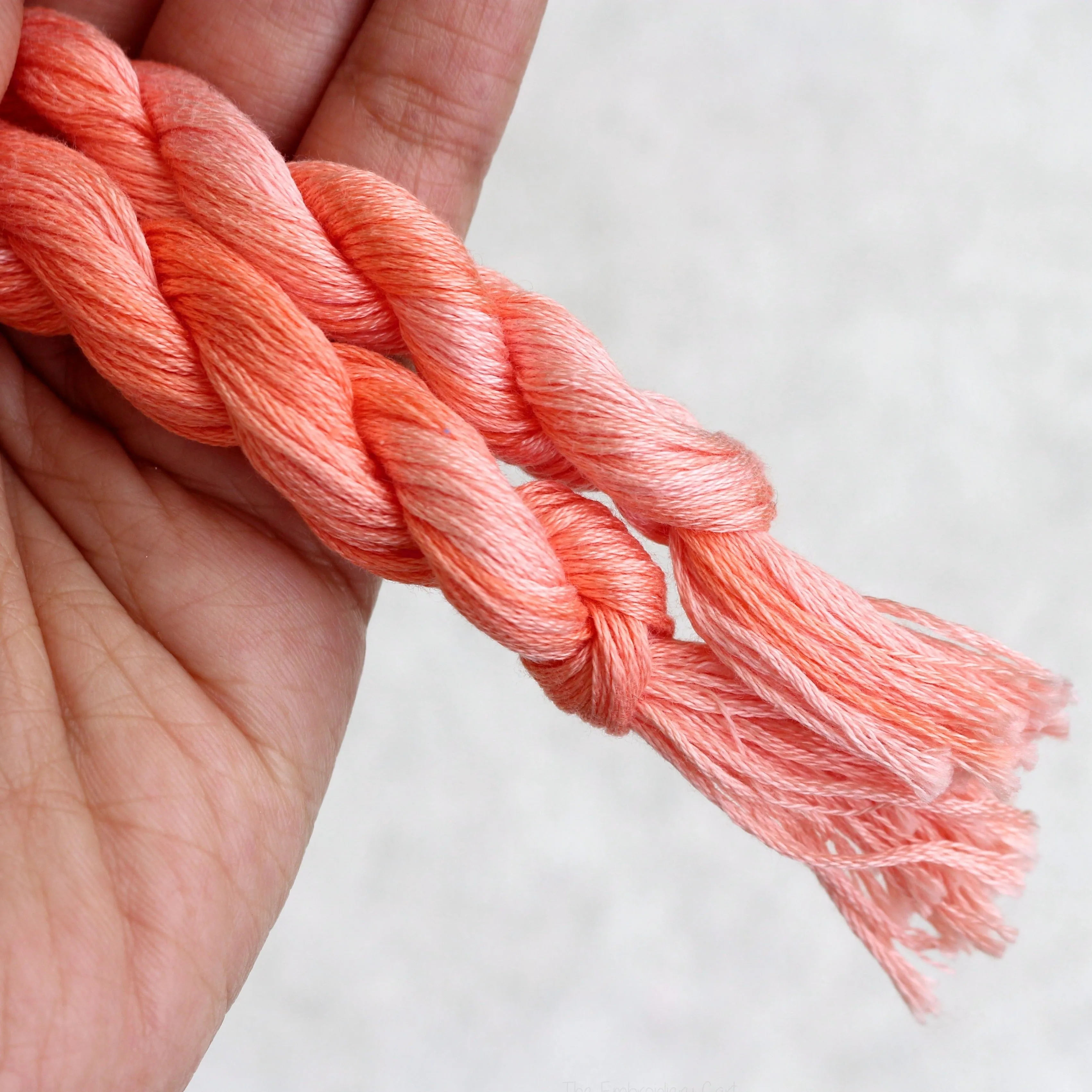 ThreadworX Mango Margarita 1004- Pastel Peach Orange Variegated Embroidery Thread