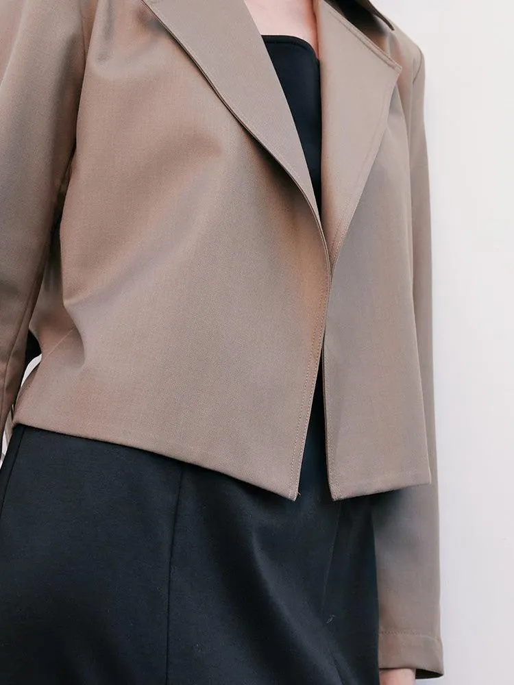 Trench Coat & Vest Dress Two-Piece Set
