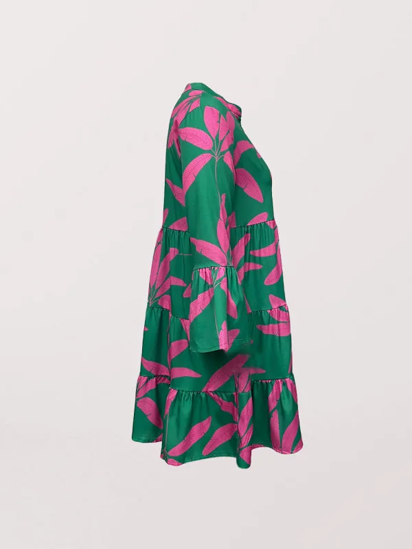 Women's Floral Print Babydoll Dress